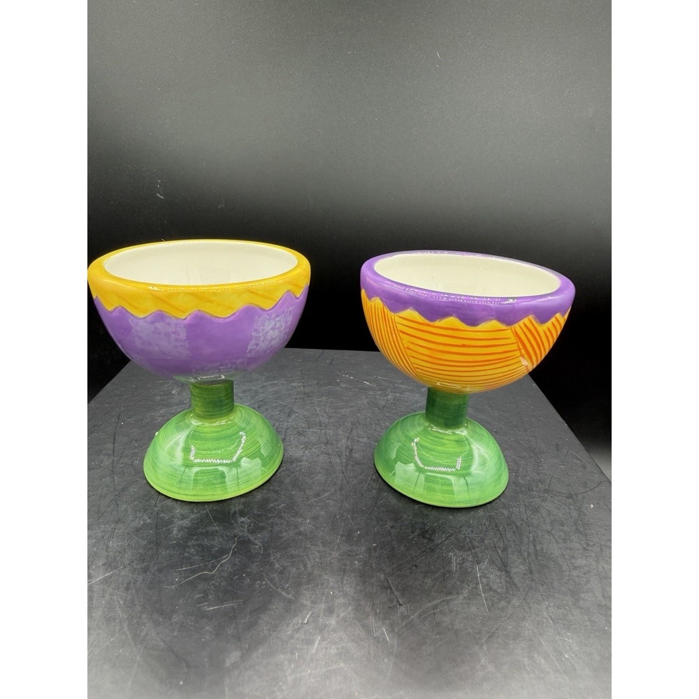 🐣🌸 Dept 56 Housewares — Easter Cracked Egg Pedestal Cups